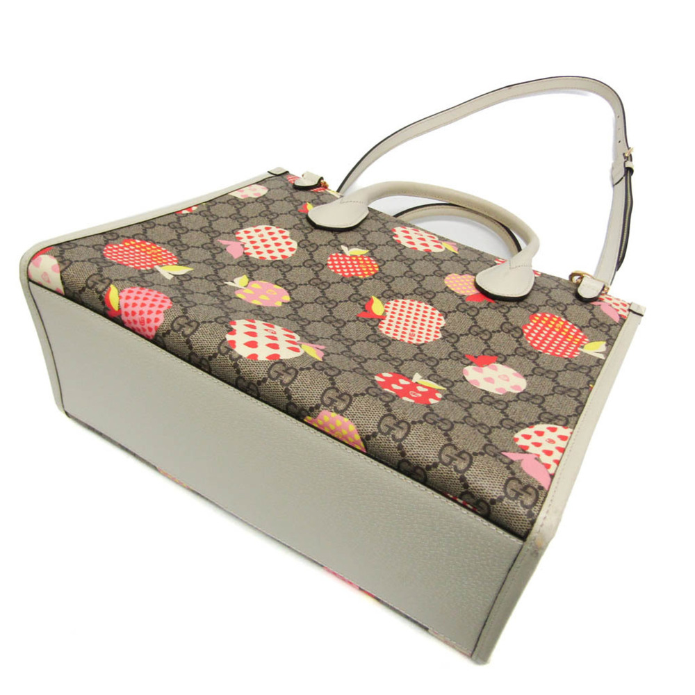 GUCCI Brown Leather Heart Shoulder Bag - Picture 3 of 16
